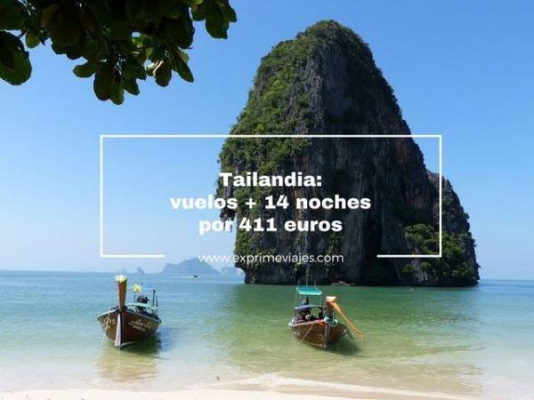 🇹🇭 TAILANDIA VUELOS + 14 NOCHES BUNGALOW PLAYA POR 411 EUROS