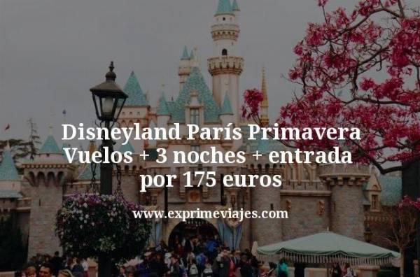 🇫🇷 Disneyland París Primavera: Vuelos + 3 noches + entrada por 175 euros
