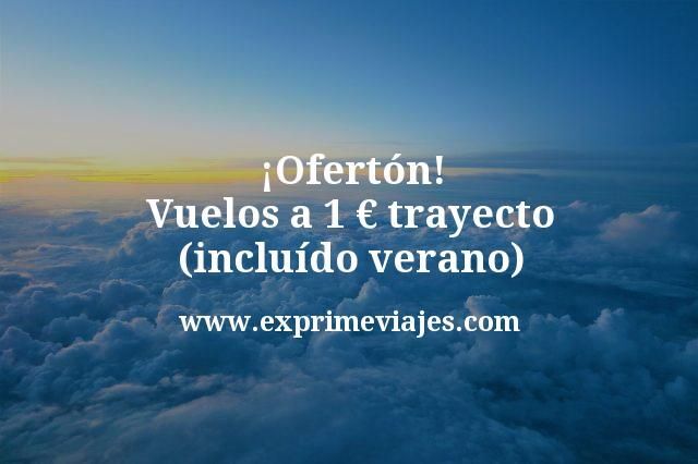 ✈️ Vuelos a 1 € trayecto en verano (para megavoloteas)