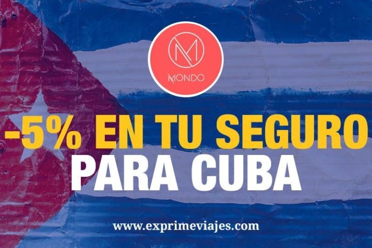 🇨🇺 5% de descuento al contratar tu seguro médico de viaje a Cuba con Mondo