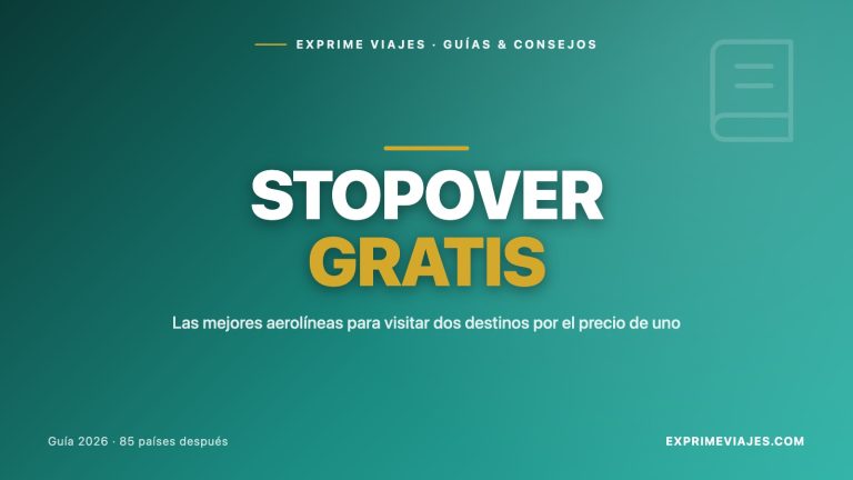 ✈️ Mejores aerolíneas para hacer stopover gratis: 2 destinos por el precio de uno