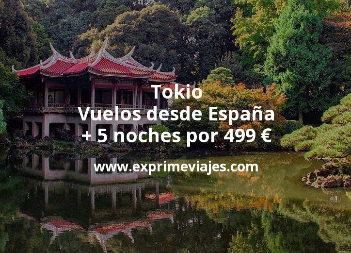 🇪🇸 Tokio: Vuelos desde España + 5 noches por 499 euros