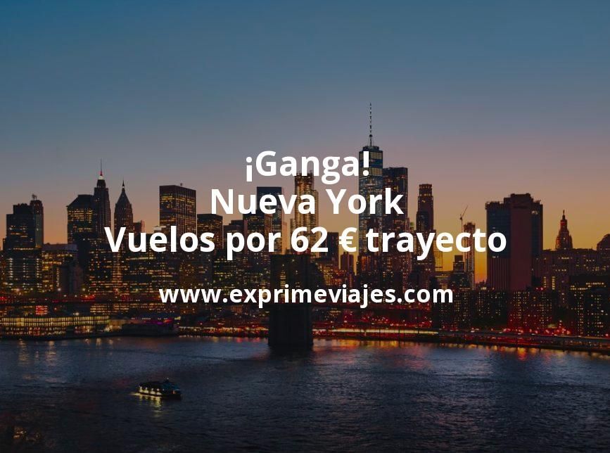 🇺🇸 Nueva York: Vuelos por 62 euros trayecto