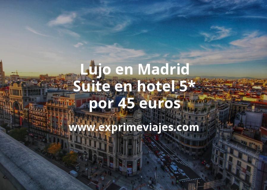 🇪🇸 Lujo en Madrid: Suite en hotel 5* por 45 € p.p/noche