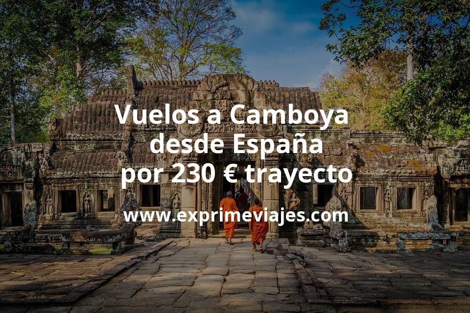 🇰🇭 Vuelos a Camboya desde España por 230 euros trayecto