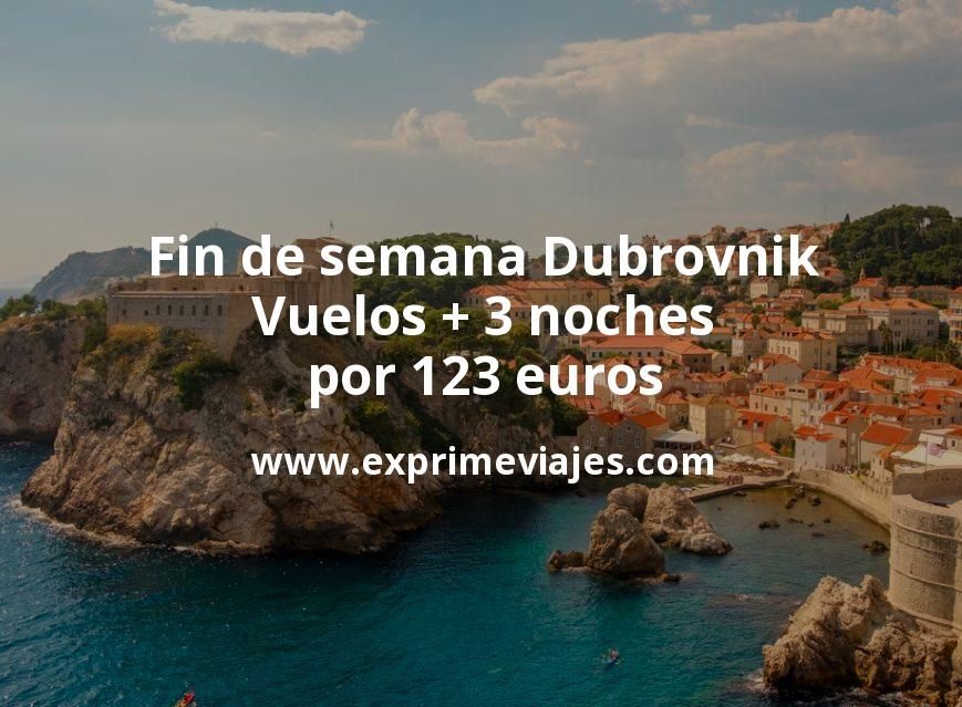 🇭🇷 Fin de semana Dubrovnik: Vuelos + 3 noches por 123 euros