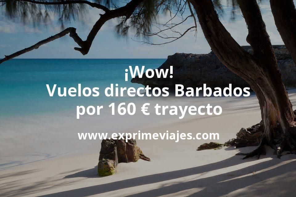✈️ Vuelos directos Barbados por 160 euros trayecto