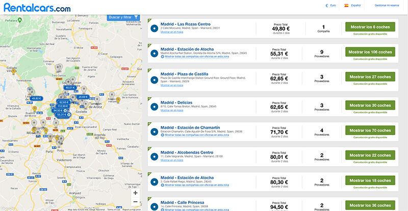 Coches rentalcars comparador de coches