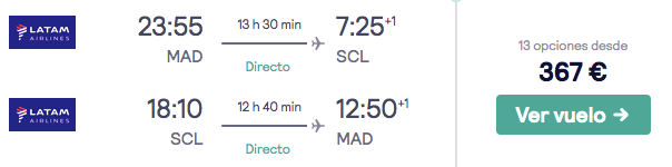 vuelos directos a chile desde madrid en agosto con LATAM vuelos directos a chile desde madrid en agosto con LATAM
