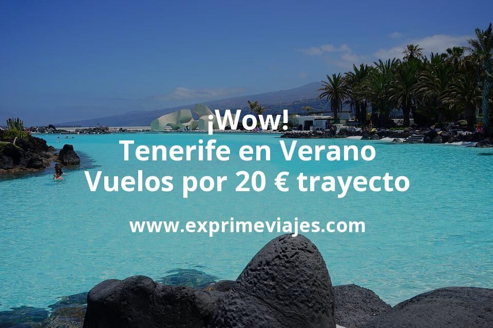 🇪🇸 Tenerife en Verano: Vuelos por 20 euros trayecto