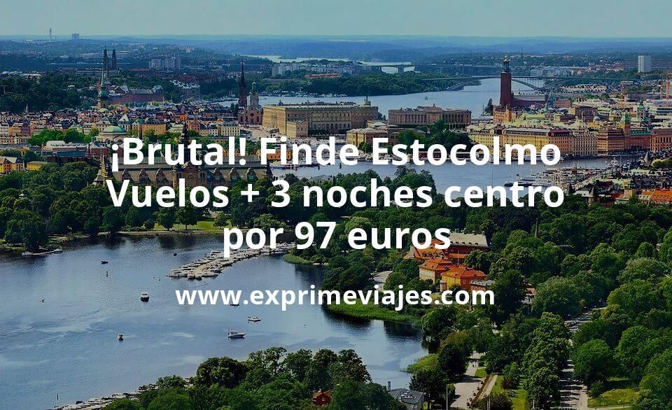 🇸🇪 Finde Estocolmo: Vuelos + 3 noches hotel céntrico por 97 euros