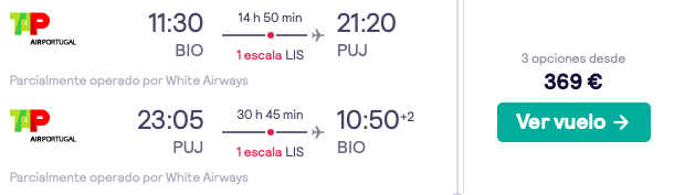 COMPRAR VUELOS BARATOS DE BILBAO A PUNTA CANA