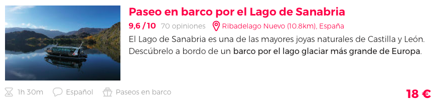 barco del Lago de Sanabria