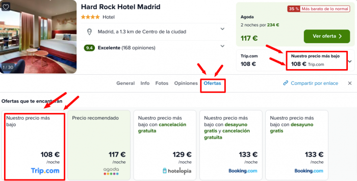  Fin de semana Primavera Hard Rock Hotel Madrid 4* por 54 euros p.p/noche