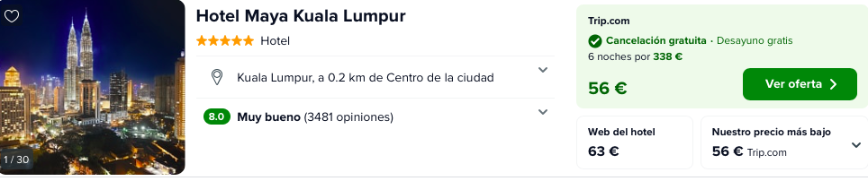 ¡Brutal! Kuala Lumpur: Vuelos + 6 noches hotel 5* lujo con desayuno por 579 euros ¡Brutal! Kuala Lumpur: Vuelos + 6 noches hotel 5* lujo con desayuno por 579 euros