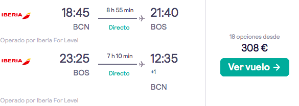 ¡Brutal! Puente Diciembre Boston: Vuelos directos por 154 euros trayecto