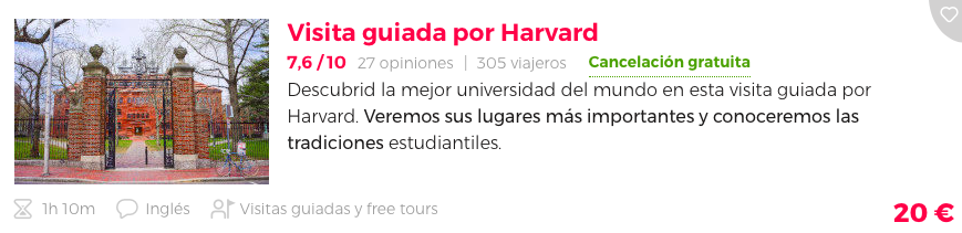 Visita por harvard en español