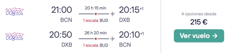 comprar vuelos baratos de Barcelona a Dubai