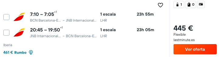 Sudáfrica en verano: Vuelos con Iberia por 222 euros trayecto