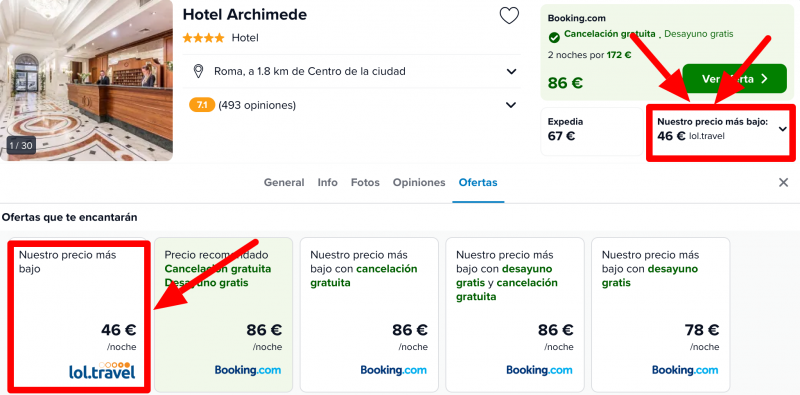 chollo hotel roma fin de semana