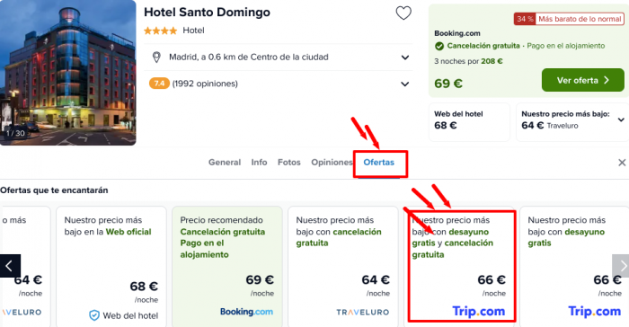 ¡Brutal! Madrid centro: Hotel 4* con desayuno en Gran Vía por 33 € p.p/noche