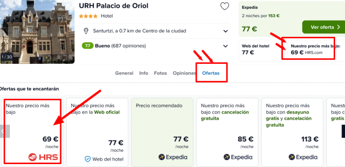 Navidades en País Vasco: Hotel palacio 4* por 34 € p.p/noche