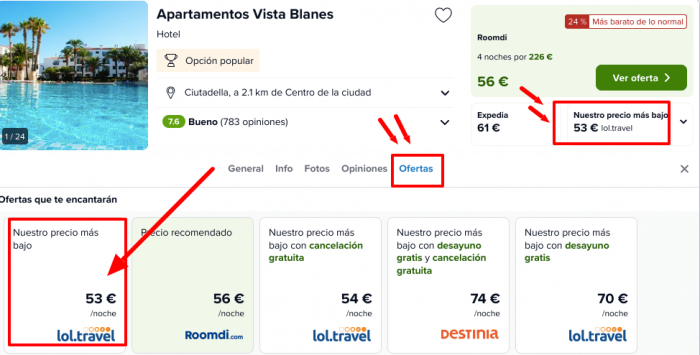 ¡Wow! Menorca en Junio: Vuelos + 4 noches por 137 euros