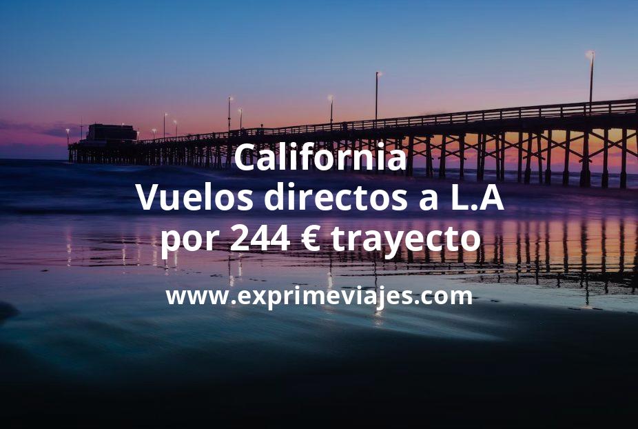🇺🇸 California: Vuelos directos a Los Ángeles por 244 euros trayecto