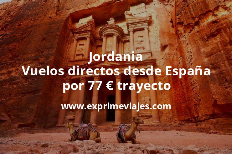🇯🇴 Jordania: Vuelos directos desde España por 77 euros trayecto