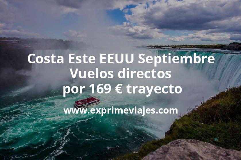 🇺🇸 Costa Este EEUU Septiembre: Vuelos directos por 169 euros trayecto