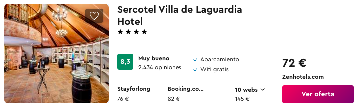 Puente Noviembre Rioja Alavesa: Hotel Spa 4* La Guardia por 36 € p.p/noche