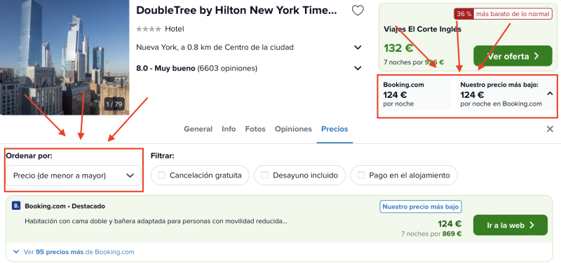 dormir barato hotel Hilton Times Square