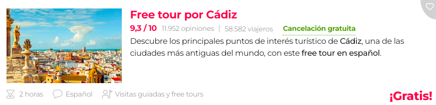 que hacer gratis en cadiz