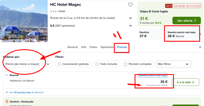 ¡Brutal! Tenerife: Vuelos + 4 noches hotel 4* por 84 € p.p/noche