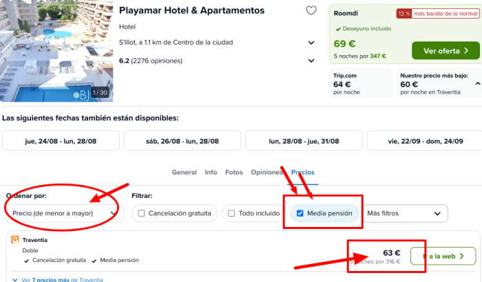 Final de Verano Mallorca: ApartHotel con desayunos y cenas por 31 € p.p/noche