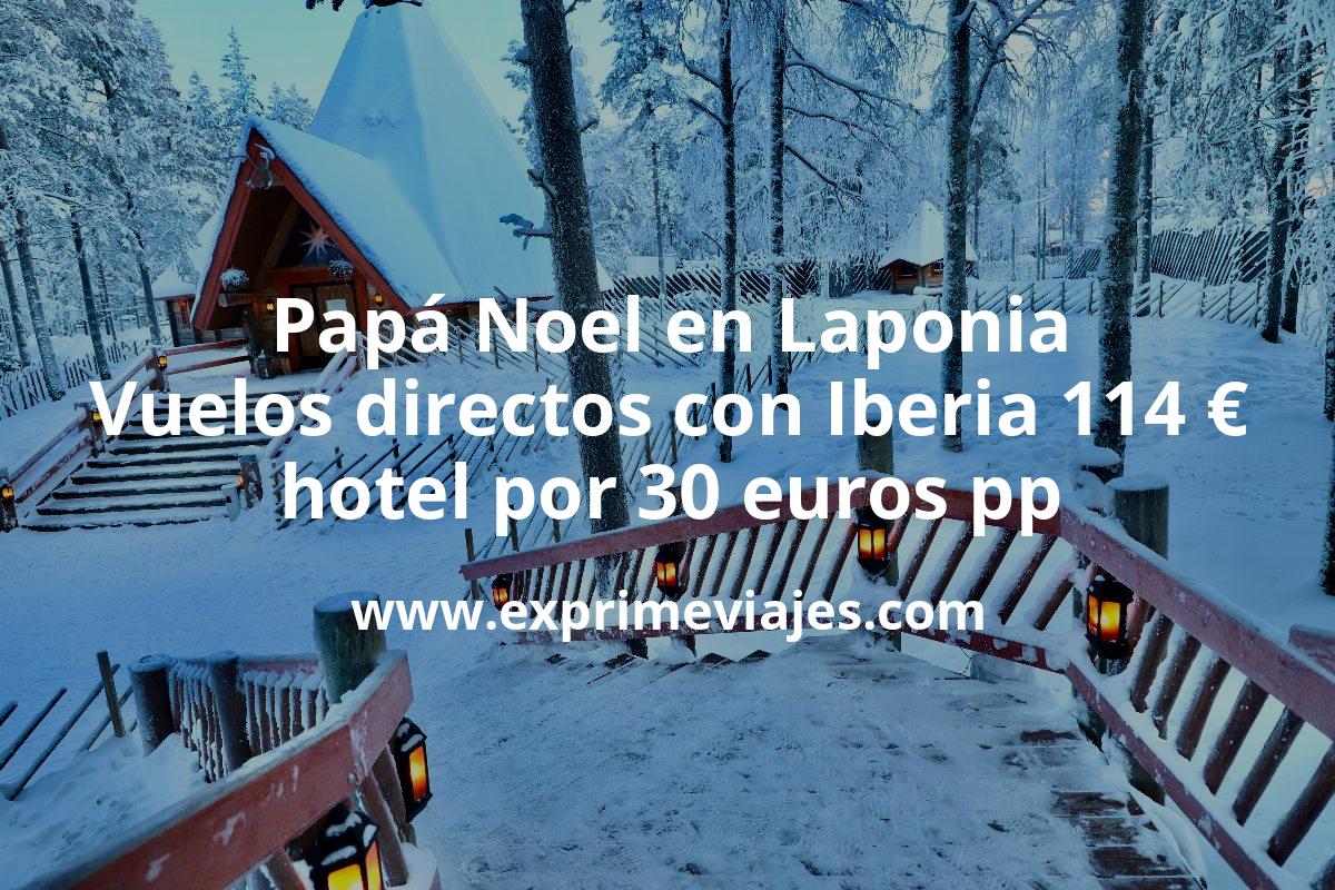 🇫🇮 Papá Noel en Laponia: Vuelos directos con Iberia por 114 €, hotel por 30 € pp