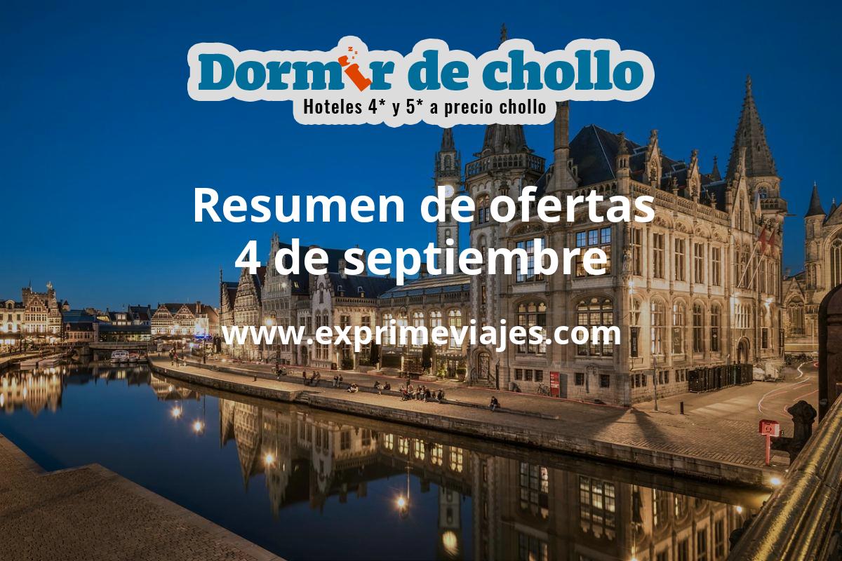 ✈️ Resumen de ofertas de Dormir de Chollo – 4 de septiembre