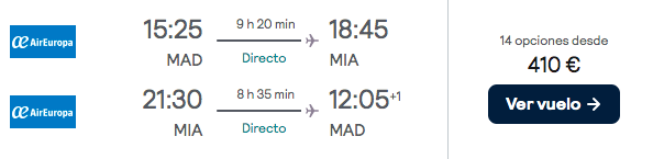 ¡Brutal! Miami: Vuelos directos + 8 noches Miami Beach por 670 euros