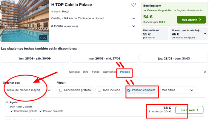 ¡Chollazo! Vacaciones en Hotel 4* de costa con desayunos, comidas y cenas por 34 € p.p/noche