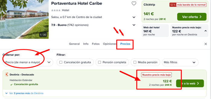 Halloween en PortAventura: Hotel 4* en el parque + Entradas + Ferrari Land por 61 € p.p/noche