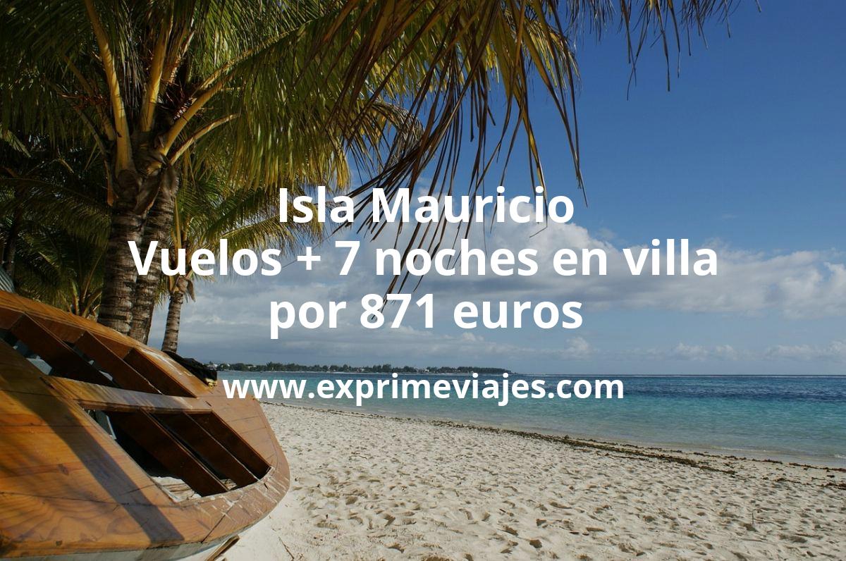 🇲🇺 Isla Mauricio: Vuelos + 7 noches en villa por 871 euros