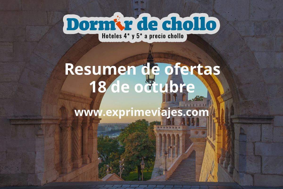 ✈️ Resumen de ofertas de Dormir de Chollo – 18 de octubre