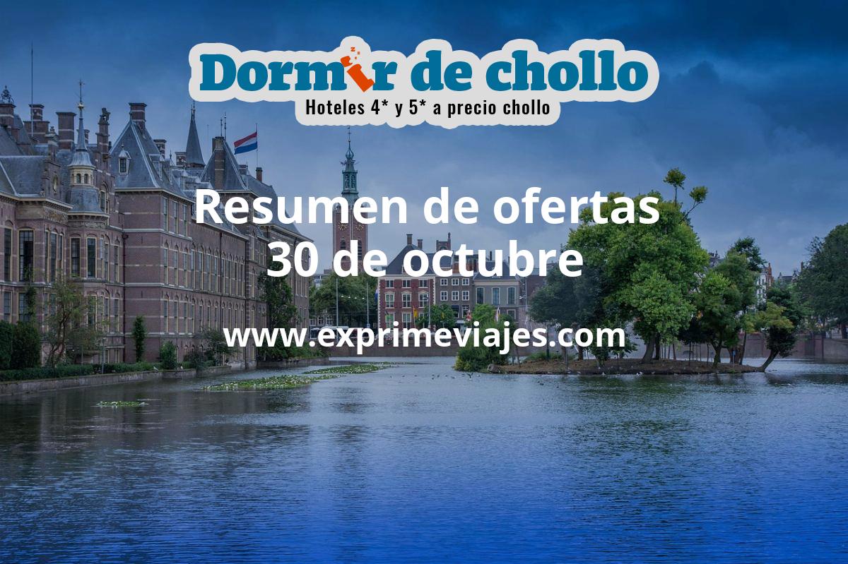 ✈️ Resumen de ofertas de Dormir de Chollo – 30 de octubre