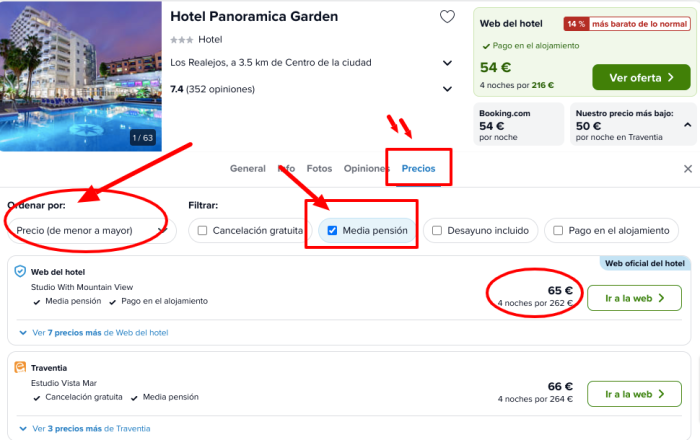 ¡Chollazo! Tenerife: Vuelos + 4 noches MEDIA PENSIÓN por 154 euros