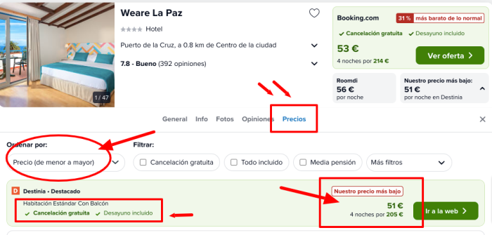 ¡Chollazo! Tenerife: Vuelos + 4 noches hotel 4* con desayuno por 132 euros