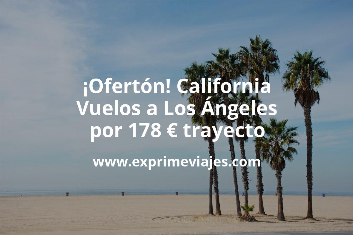 🇺🇸 California: Vuelos directos a Los Ángeles por 178 euros trayecto