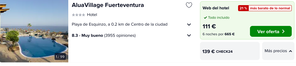¡Ofertón! Agosto Fuerteventura: Hotel 4* TODO INCLUIDO por 55 euros p.p/noche