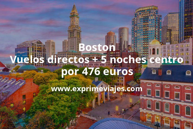 🇺🇸 Boston: Vuelos directos + 5 noches centro por 476 euros