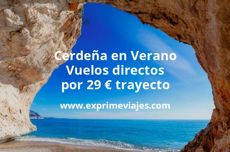 🇮🇹 Cerdeña en Verano: Vuelos por 29 euros trayecto