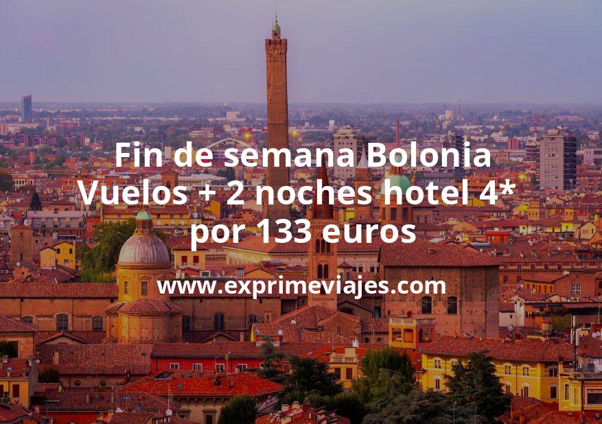 🇮🇹 Fin de semana Bolonia: Vuelos + 2 noches hotel 4* por 133 euros